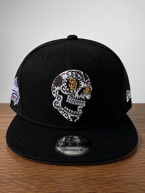 New Era San Diego Padres Sugar Skull World Series Patch 9Fifty 950 Snapback Hat